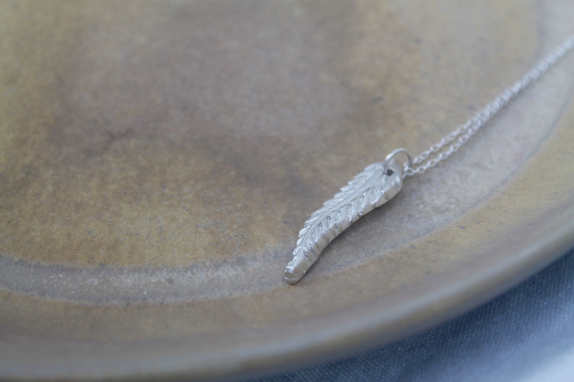 Fine Silver Fern Pendant