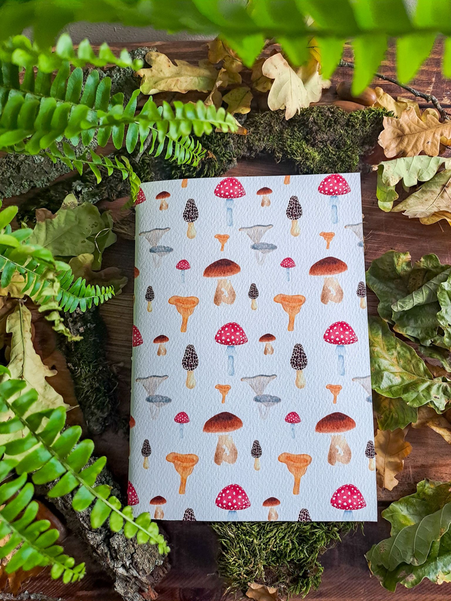 Carnet de recettes souple Cueillette de champignons