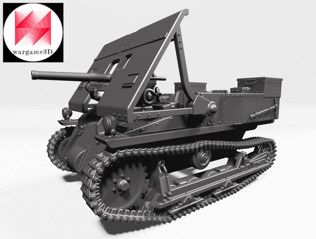 Wargame3D - 1/72 Belgian Carden-Lloyd Mk VI with 47mm Gun