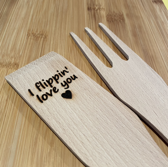 Quirky Wooden Kitchen Utensil Set