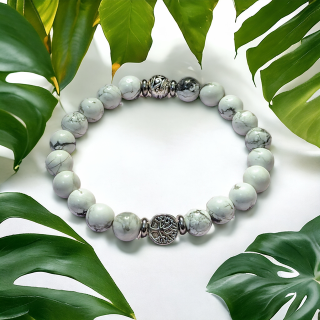 Anxiété et Angoisses/Bracelet en Howlite