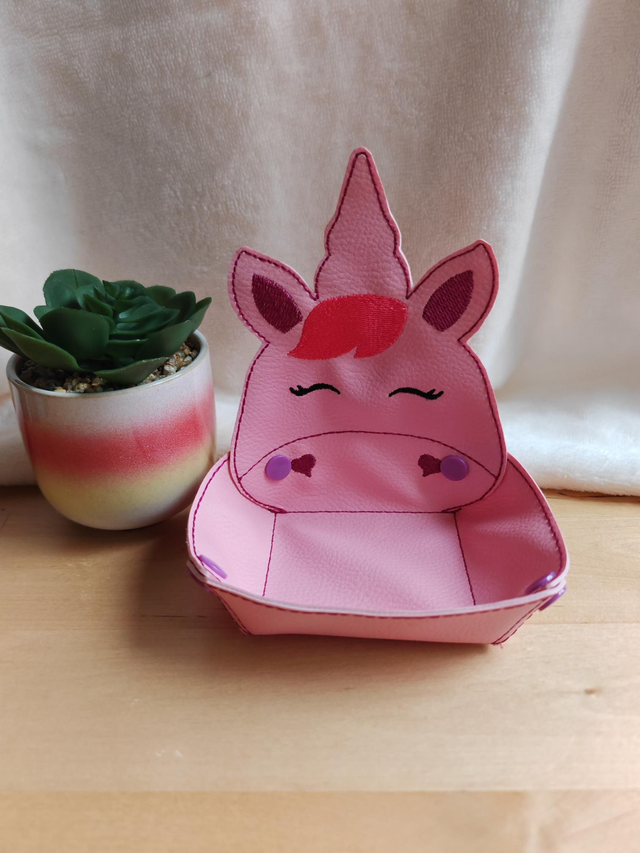 Panière licorne rose 