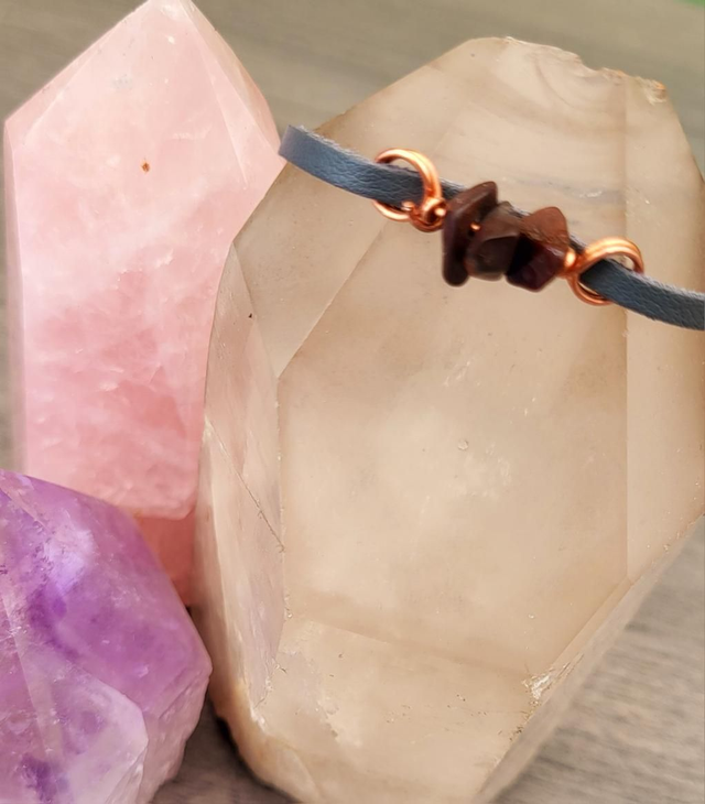 Bracelet/ Anklet - Brown agate