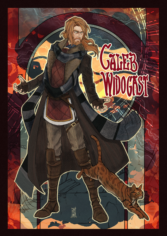 Caleb Widogast and Frumpkin