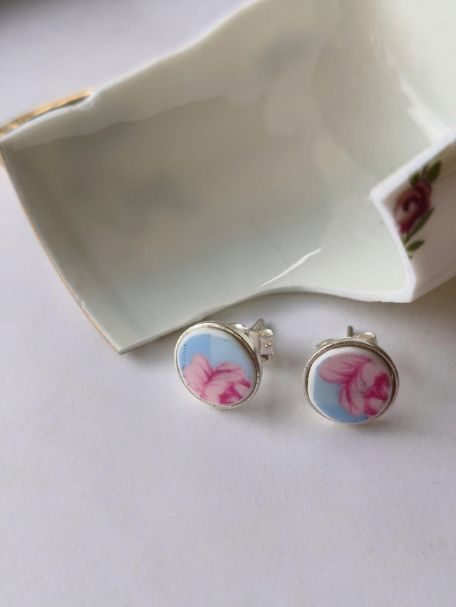 Boucles d&#039;oreilles - porcelaine - no.1