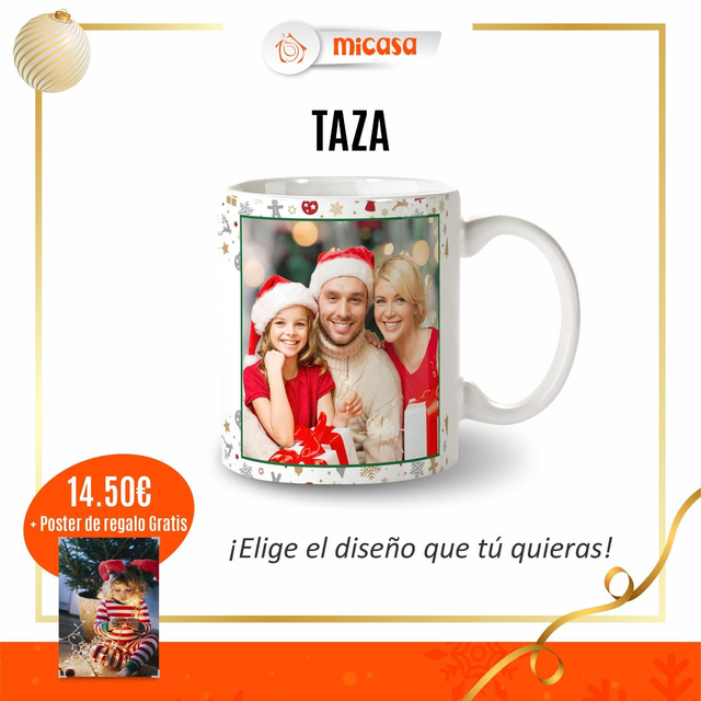 TAZA PERSONALIZADA +POSTER GRATIS 