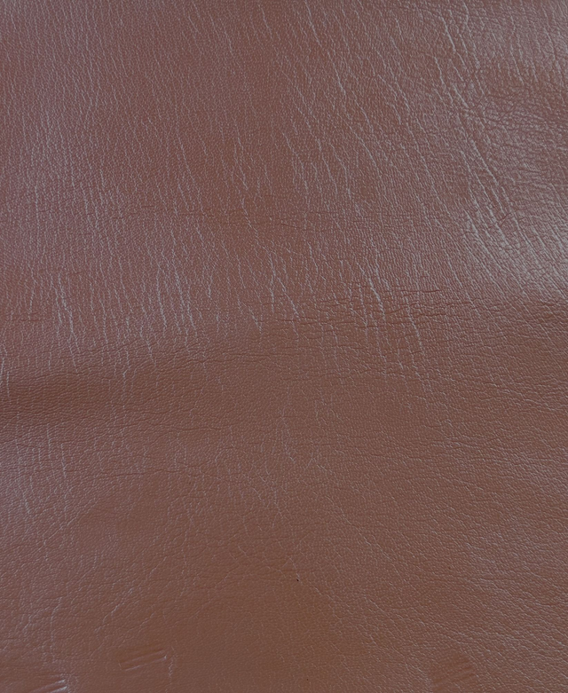 Chute de cuir orange métallisé