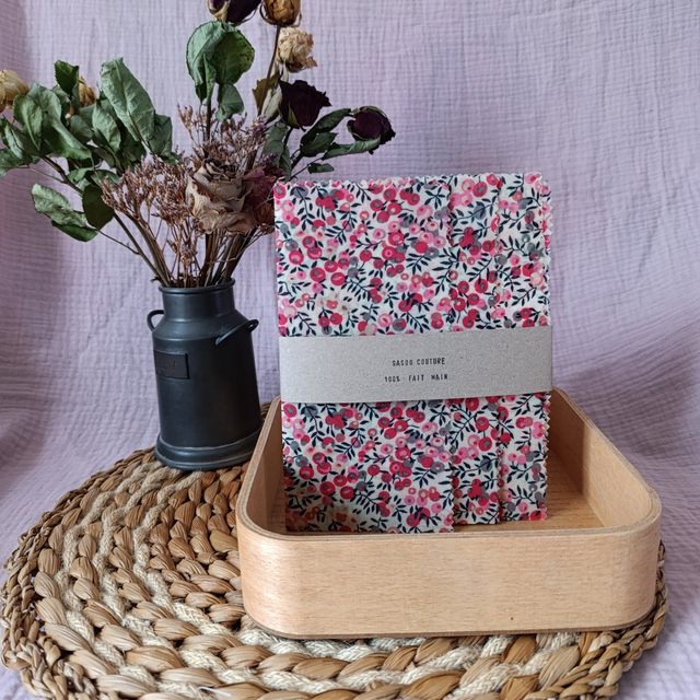 Trio Bee-Wraps Liberty Rose