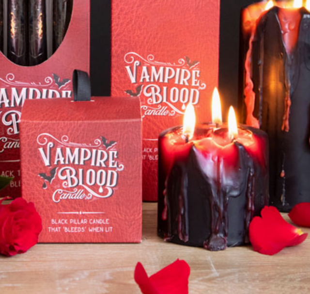 Petite bougie gothique sang de vampire