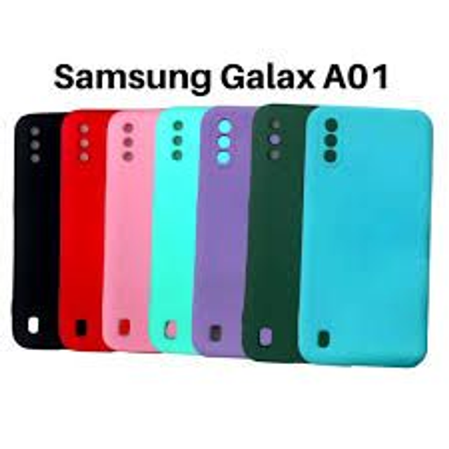 Capinha para Samsung Galaxy A 01 Aveludada Proteção de Câmera - Capinha Case para Celular ANTI IMPACTO de Silicone Flexível TPU - YL EXPLOITER