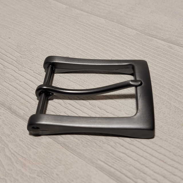 Gürtelschnalle Mattschwarz 39mm