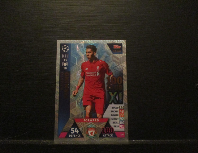 Roberto Firmino - UEFA Champions League Match Attax 2018/19 Original Trading Card #439