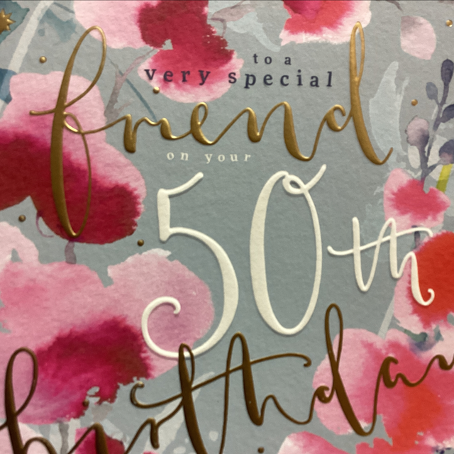 Birthday Age 50th Friend (Large) WF