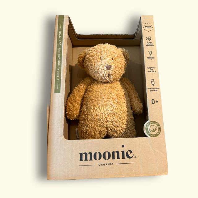Ourson magique veilleuse moonie en coton bio