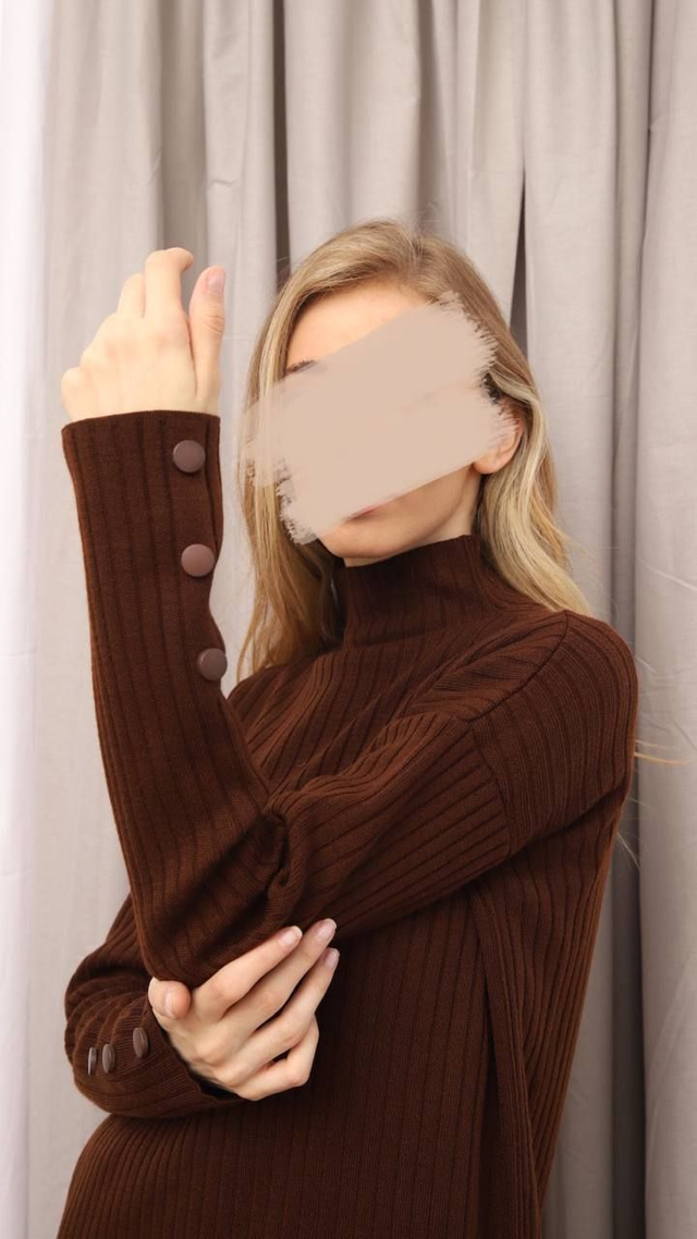 ENSEMBLE TRICOT MARRON