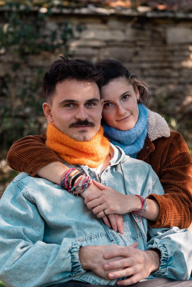 Tour de cou Mohair et Soie