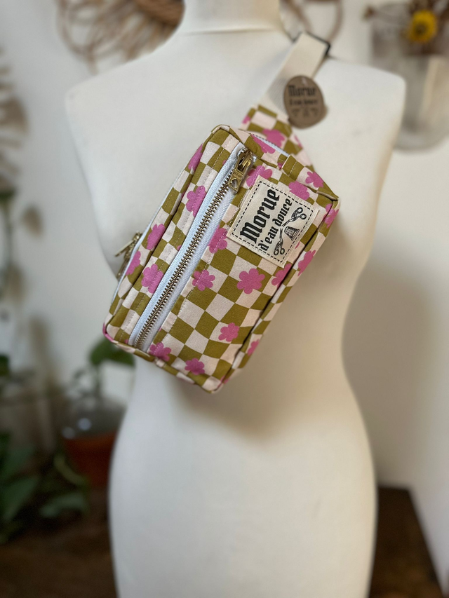 Pockette damier retro