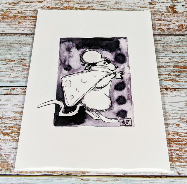 Kunstdruck "Käsedieb"