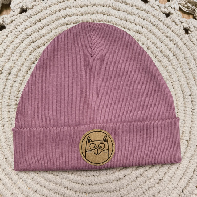 Statement Beanie Katze KU 52-54cm