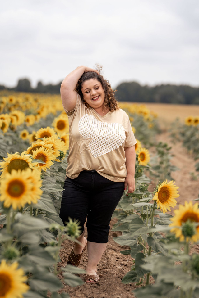 TEE SHIRT DORE ETOILE COEUR 