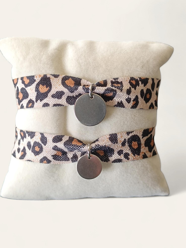 Bracelet Ruban Jeton Acier