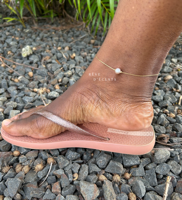 Chaîne de cheville - Perle d’eau douce