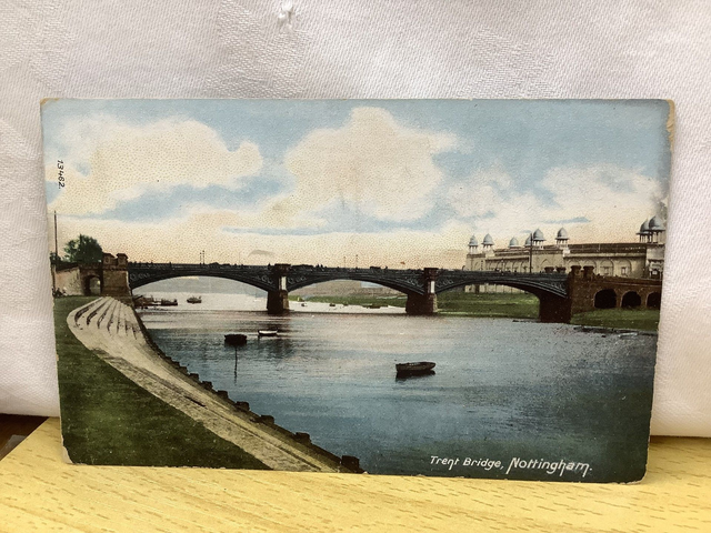 Trent Bridge, Nottingham, Nottinghamshire, The Wrench Series vintage postcard. Our Ref No. R726 £2.25