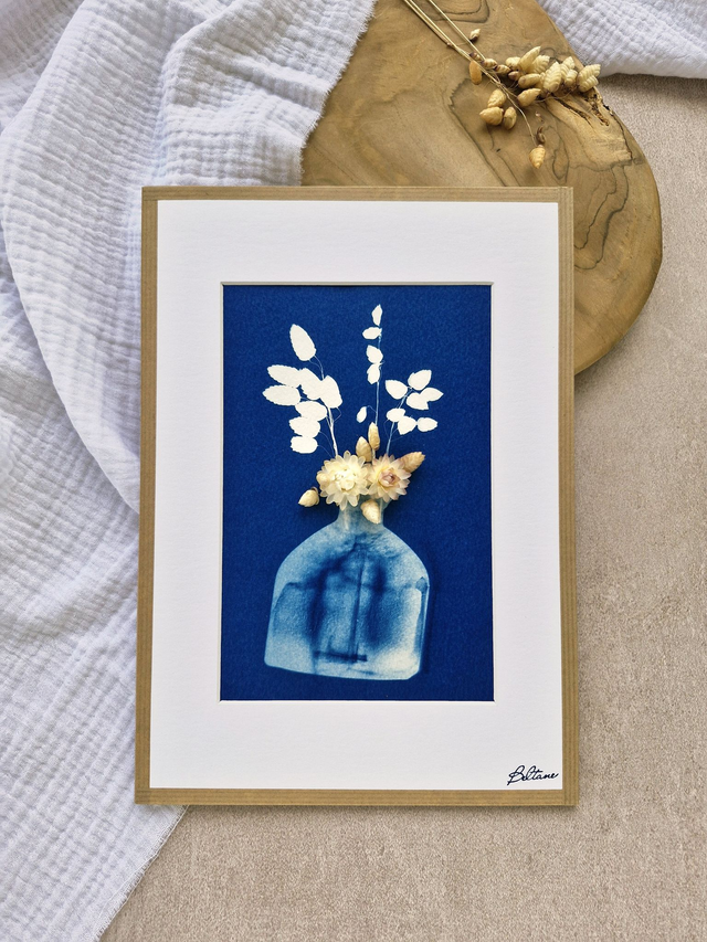 Cyanotype - Éclat de verre #1