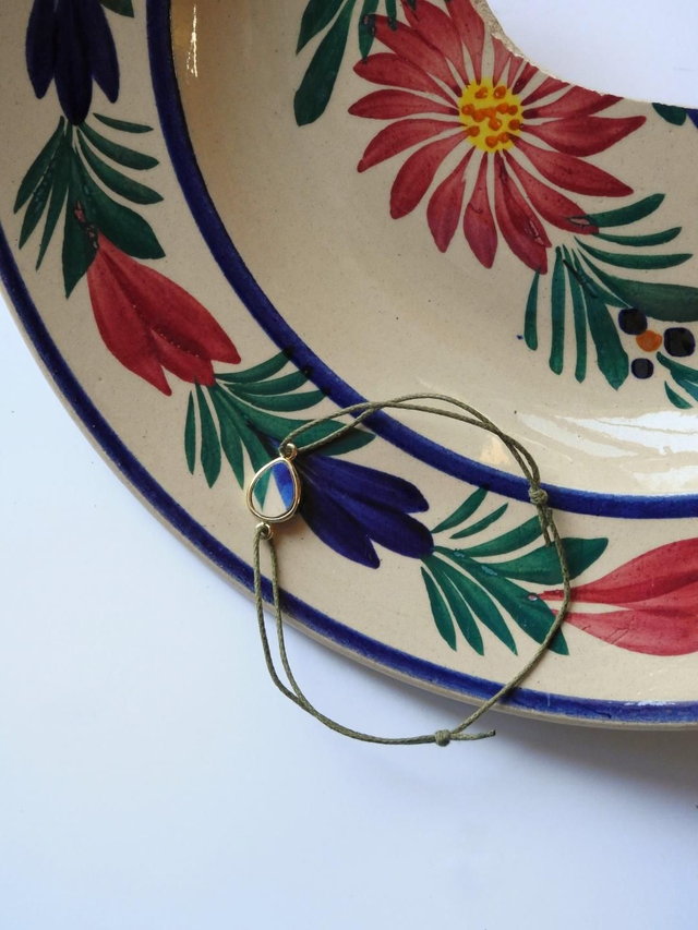 Bracelet cordon simple - faience - Henriot Quimper no.2