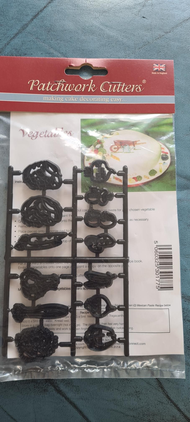Patchwork Cutters Marion Frost Vegetables cake decorating