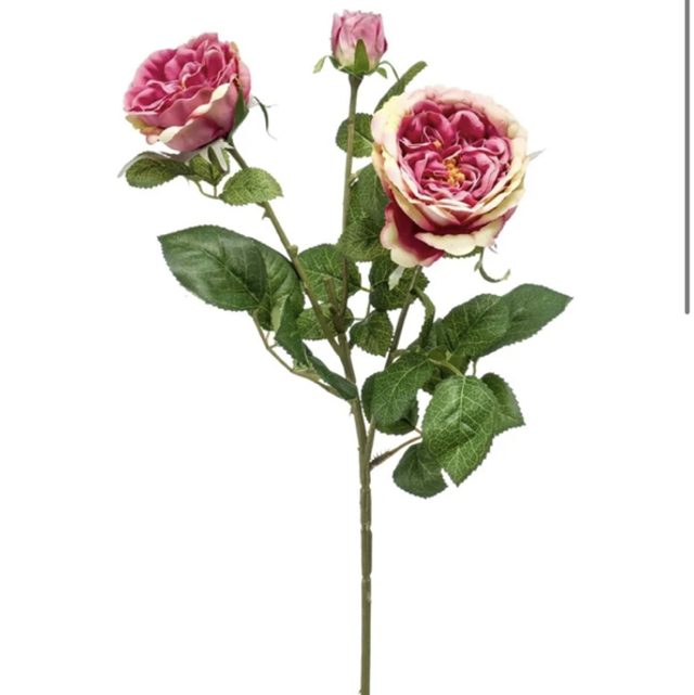 Rose spray 58cm pink/purple