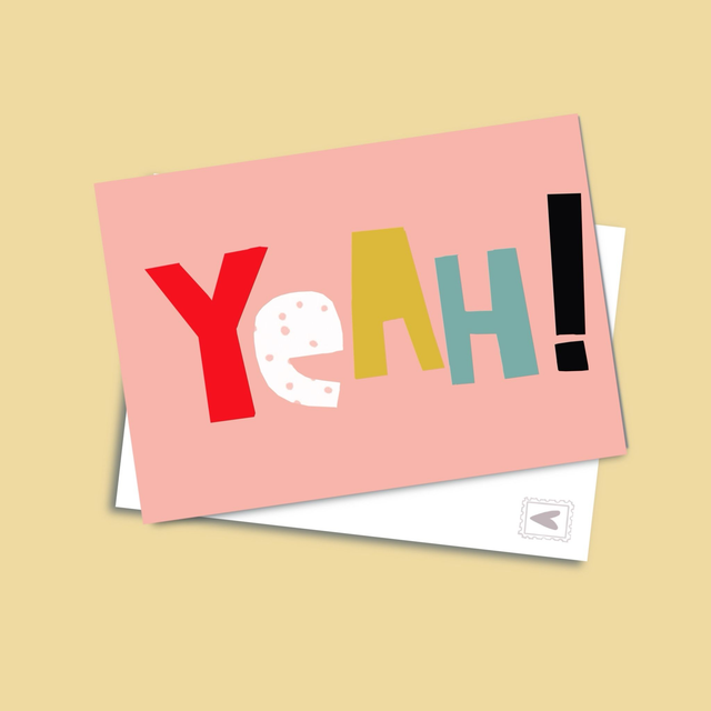 Yeah! - Postkarte