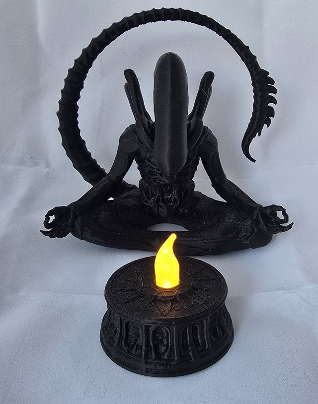 Porte bougie led Alien Zen