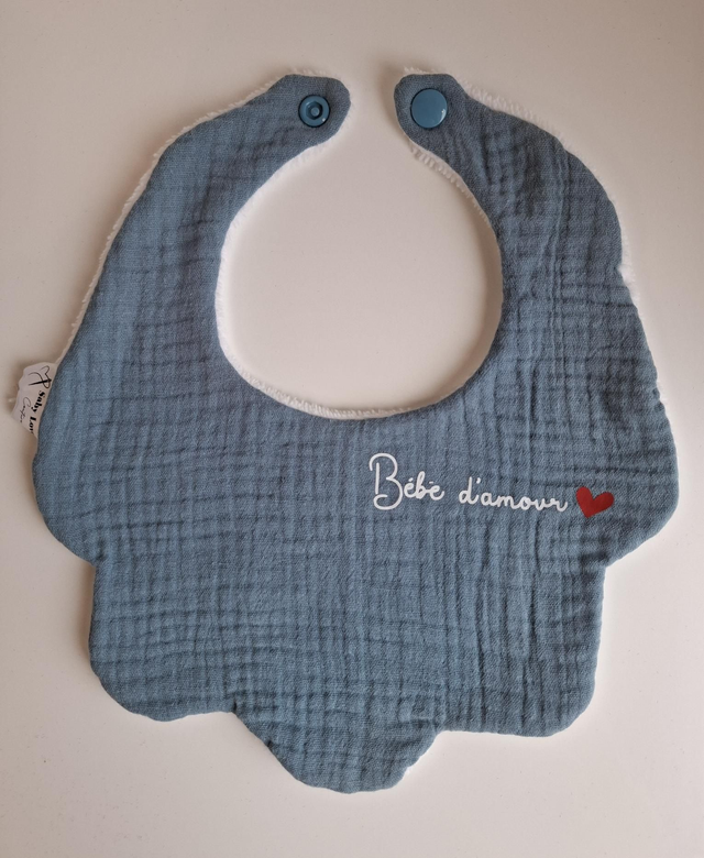Bavoir nuage "bébé d'amour"