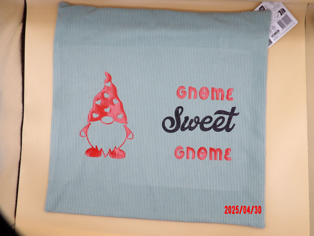 Housse coussin "gnome"