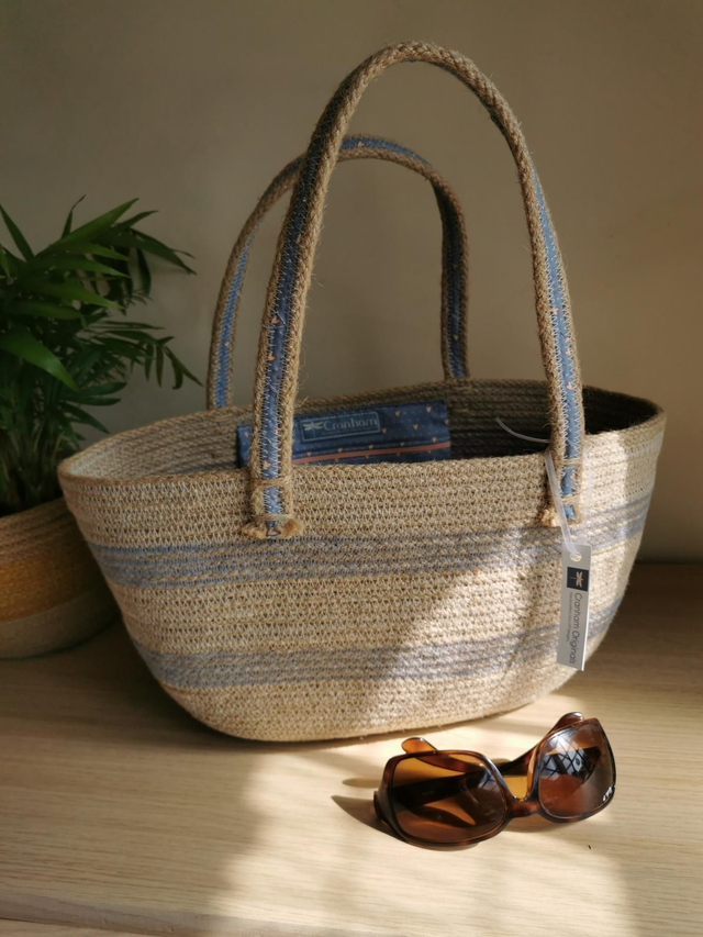 SOLD - Tiny Heart Basket Shopper