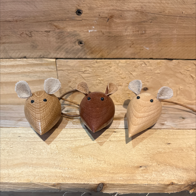 Ornamental Wooden Mouse 