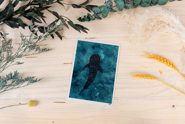 Graspapierkarte - Walhai