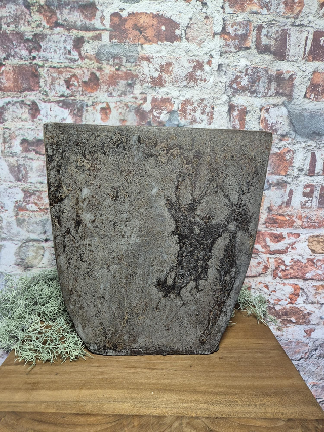 Bloempot steen, rechthoekig