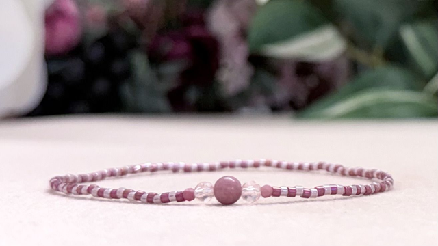 Bracelet | Rose Rhodonite - Trio 1