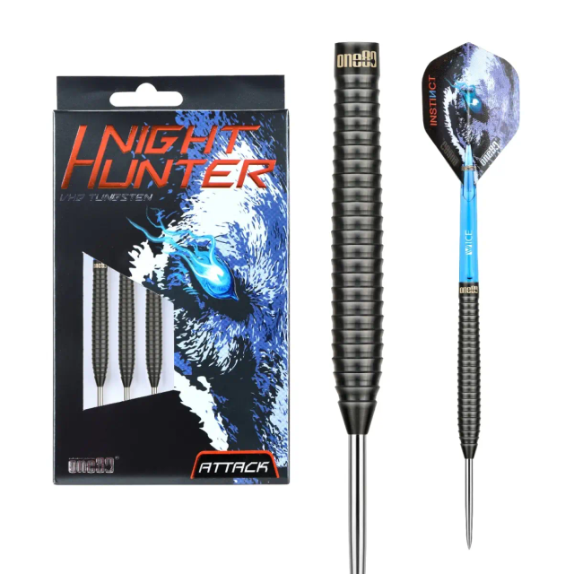 One80 Night Hunter Attack Steeldarts - 22g   