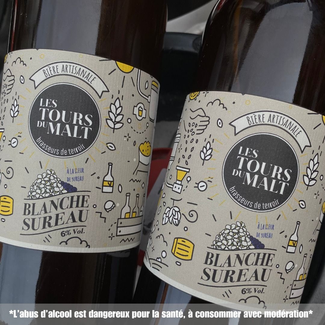 Bière Blanche de sureau 75cl 