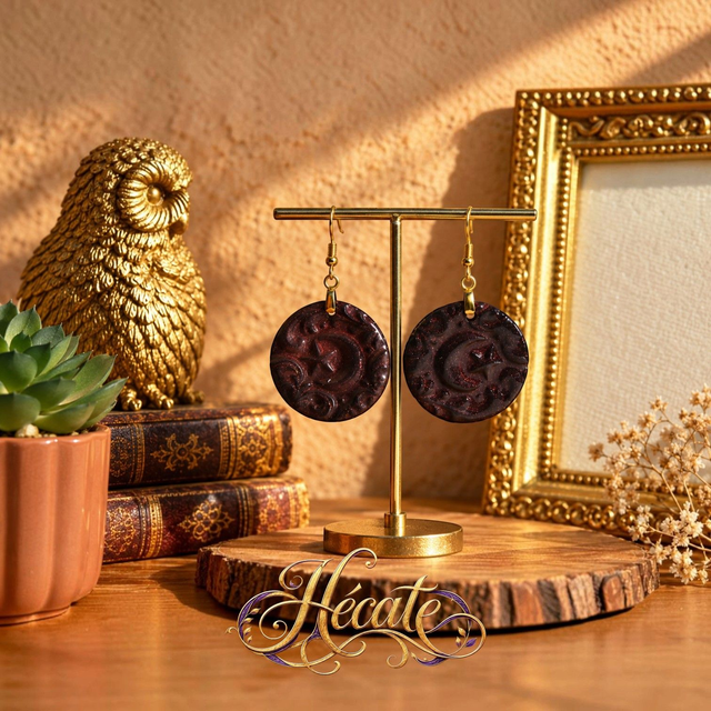 Boucles d'oreilles Arabesque Cuivrée