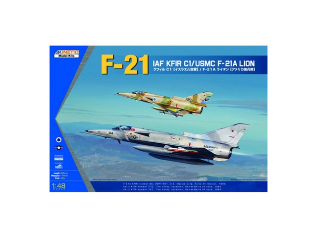 F-21 IAF KFIR C1/USMC F-21A Lion Kinetic 48053 1/48