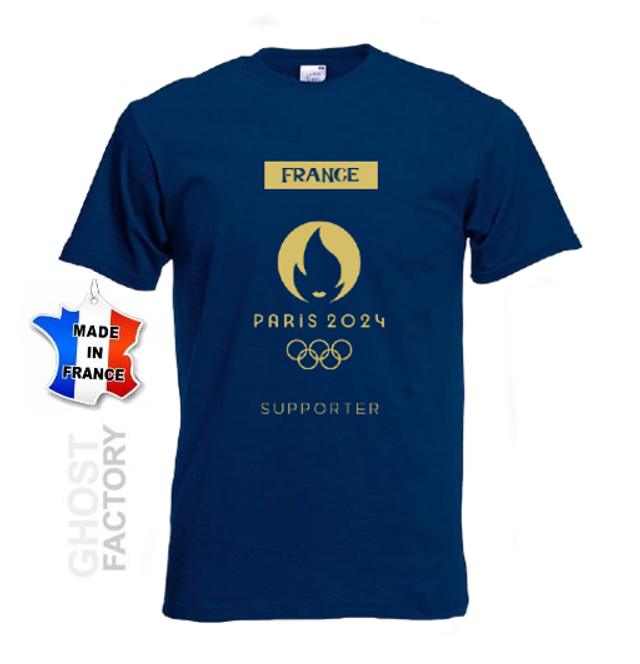 T-shirt JO PARIS 2024 BLEU ROIS
