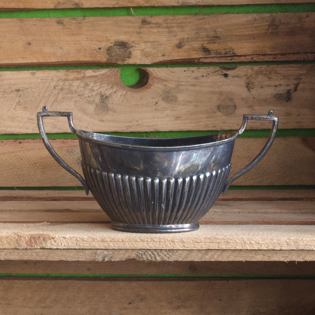 Metal Decorative Urn with Handles