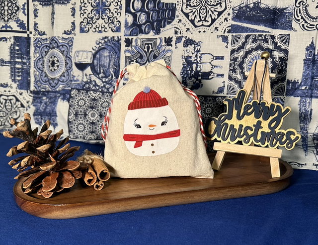 Pochon bonhomme de neige