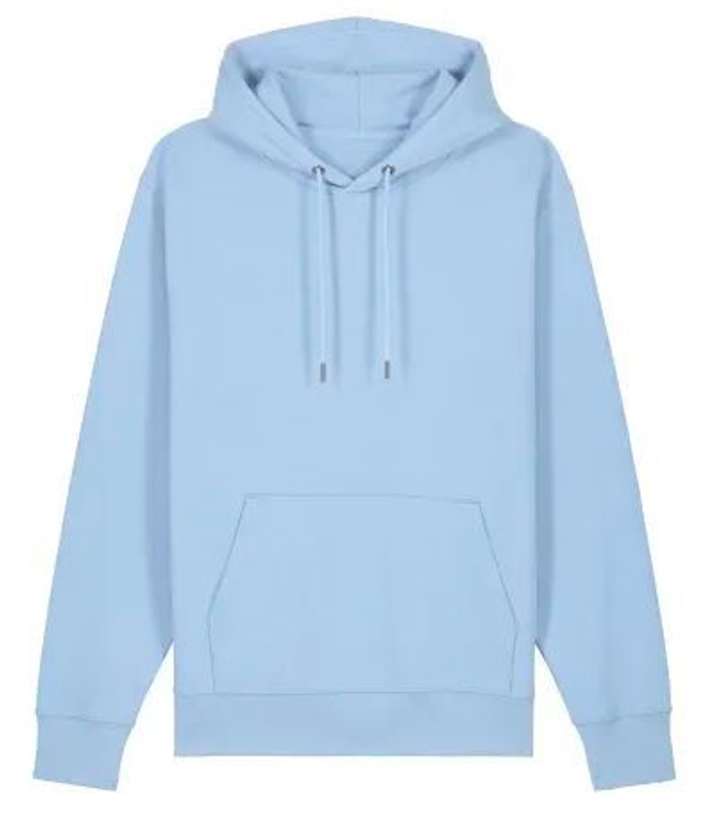 blue hoodie (choose your unique text) size XXL