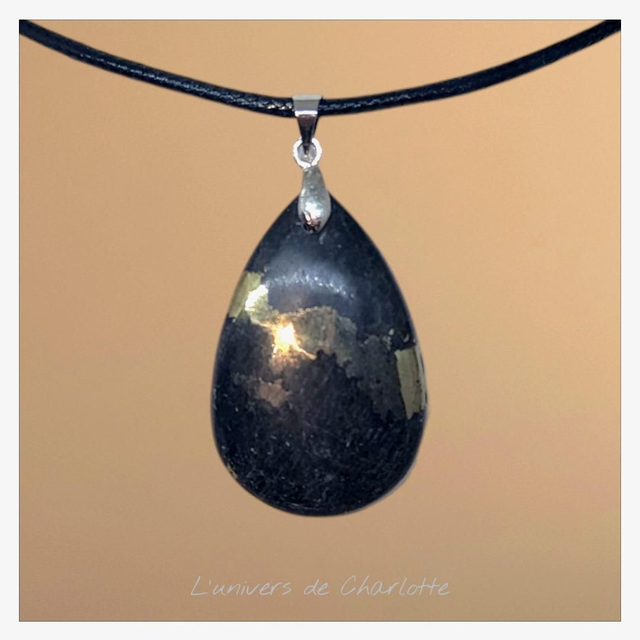 Pendentif &quot;Pyrite gold apache&quot; PN-022