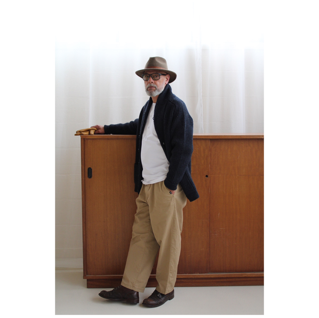 Filson Bristol Cardigan Sweater Dark Navy Heather